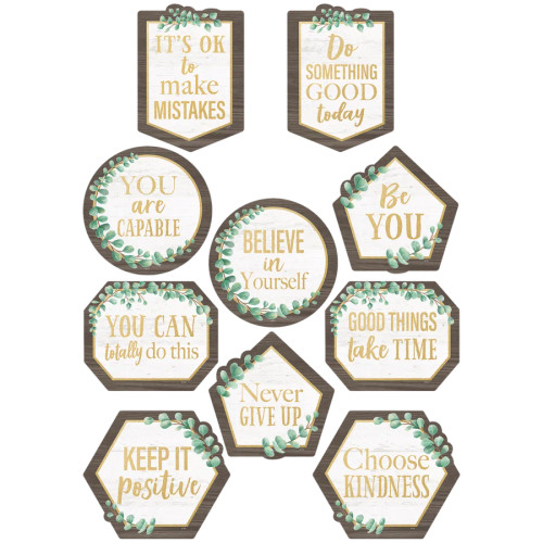 TCR8464 - Eucalyptus Positive Sayings Accents