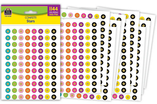 Confetti Stars Mini Stickers Valu-Pak