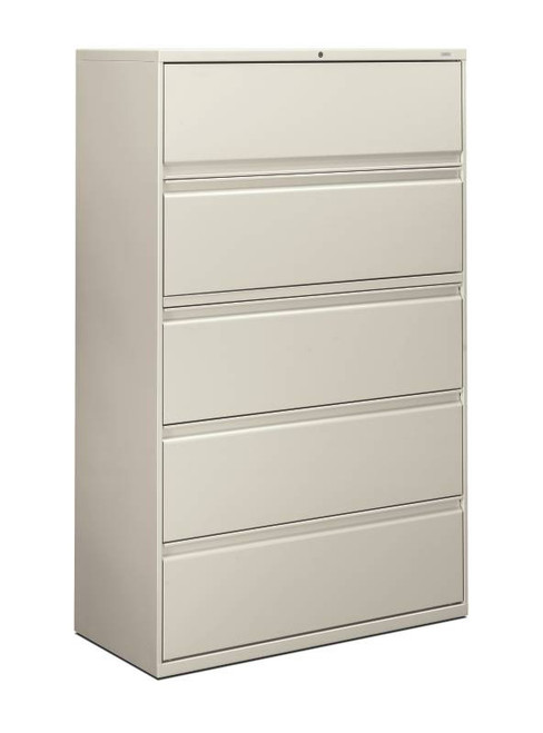 HON "800" Series BRIGADE 5 Drawer Lateral File 36"W - Light Gray