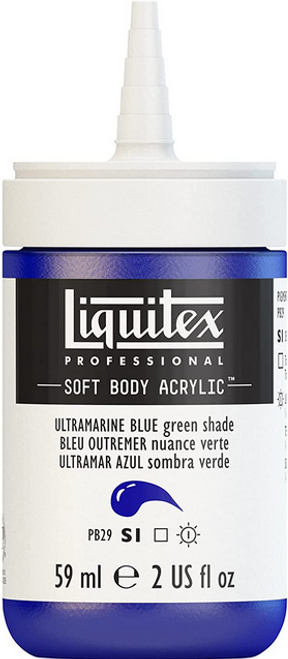 Soft Body Acrylic Paint, 2 oz, Ultramarine Blue (Green Shade)