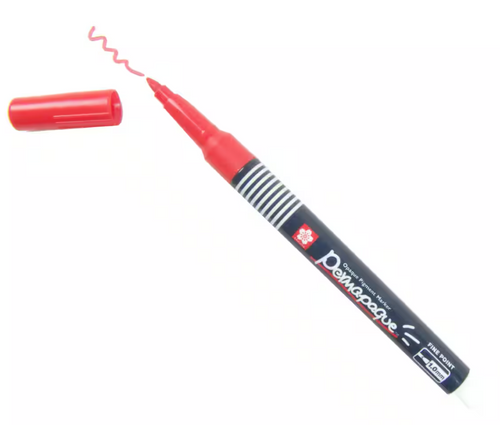 SAKXZPKSN19 - Permapaque Opaque Pigment Paint Marker, Fine Point (1.0mm), Red