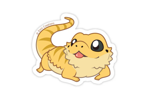 Sticker Reptile Bearded Dragon