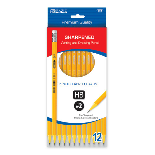 Pre-Sharpened No. 2 Pencils, 12 Pack
