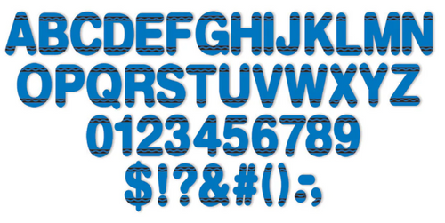 Crayola Blue Deco Letters, 4in., 178 Characters