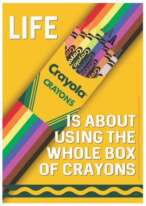 Crayola Use the Whole Box of Crayons Poster, 13in. x 19in.