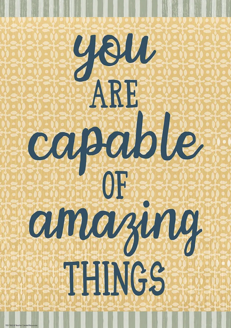 TCR7885 - You Are Capable of Amazing Things Positive Poster
