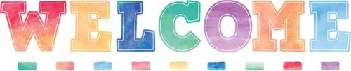 TCR8190 - Watercolor Welcome Bulletin Board Set