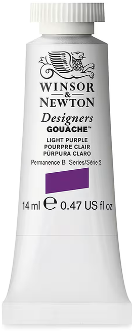 Winsor & Newton Designers Gouache Paint, 14ml, Light Purple