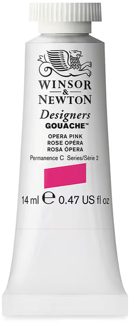 Winsor & Newton Designers Gouache Paint, 14ml, Opera Pink