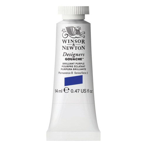 Winsor & Newton Designers Gouache Paint, 14ml, Brilliant Purple