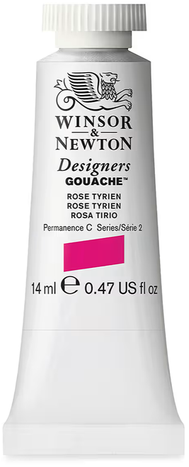 Winsor & Newton Designers Gouache Paint, 14ml, Rose Tyrien