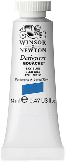 Winsor & Newton Designers Gouache Paint, 14ml, Sky Blue