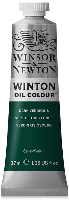 Winsor & Newton Winton Oil Color Paint, 37ml, Dark Verdigris