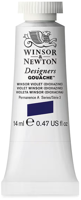 Winsor & Newton Designers Gouache Paint, 14ml, Winsor Violet (Dioxazine)