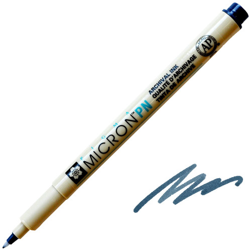 Sakura Pigma Micron PN (Plastic Nib) Marker, Blue/Black