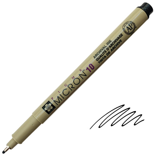 Pigma Micron 10 Pen, 0.60mm, Black