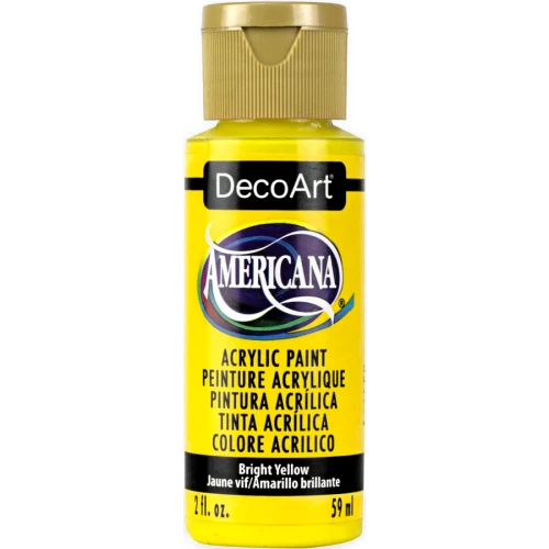 Americana Acrylics Bright Yellow 2oz