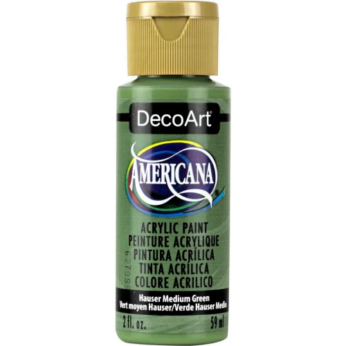 Americana Acrylics Hauser Med Grn 2oz
