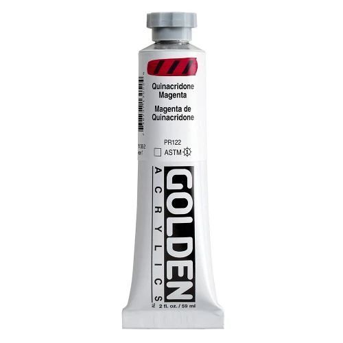 Golden Heavy Body Artist Acrylic Paint, Quinacridone Magenta, Series 7, 2 fl. oz. (59 ml) Tube