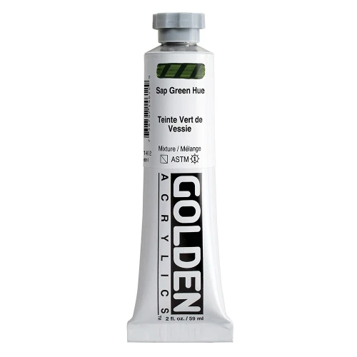 Golden Heavy Body Artist Acrylic Paint, Sap Green Hue, Series 4, 2 fl. oz. (59 ml) Tube
