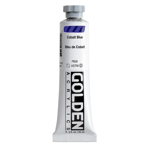 Golden Heavy Body Artist Acrylic Paint, Cobalt Blue, Series 8, 2 fl. oz. (59 ml) Tube