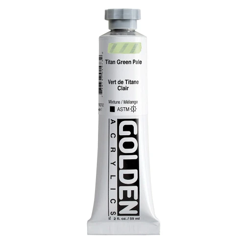 Golden Heavy Body Artist Acrylic Paint, Titan Green Pale, Series 1, 2 fl. oz. (59 ml) Tube