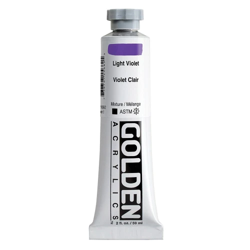 Golden Heavy Body Artist Acrylic Paint, Light Violet, Series 3, 2 fl. oz. (59 ml) Tube