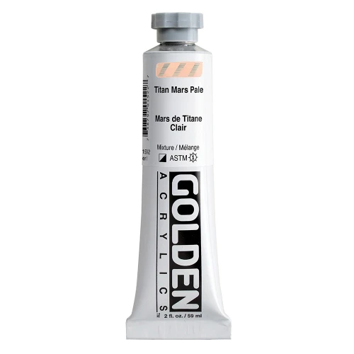 Golden Heavy Body Artist Acrylic Paint, Titan Mars Pale, Series 1, 2 fl. oz. (59 ml) Tube