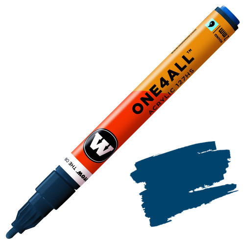 Molotow One4All Acrylic Marker, 2mm Round Tip, Petrol