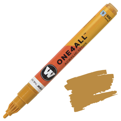 Molotow One4All Acrylic Marker, 2mm Round Tip, Ochre Brown Light