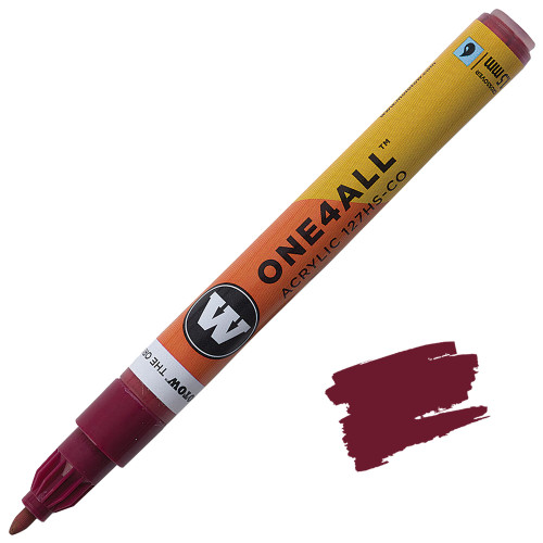 Molotow One4All Acrylic Marker, 1.5mm Crossover Tip, Burgundy
