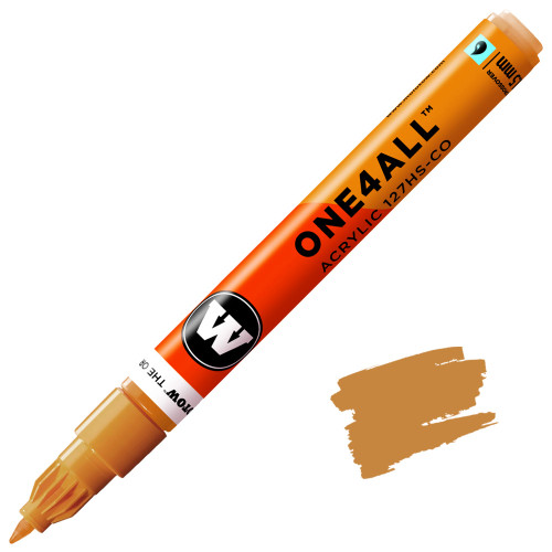 Molotow One4All Acrylic Marker, 1.5mm Crossover Tip, Ochre Brown Light