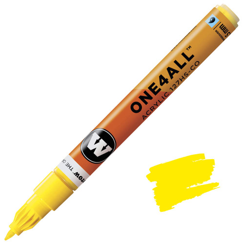 Molotow One4All Acrylic Marker, 1.5mm Crossover Tip, Zinc Yellow