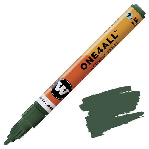 Molotow One4All Acrylic Marker, 2mm Round Tip, Future Green