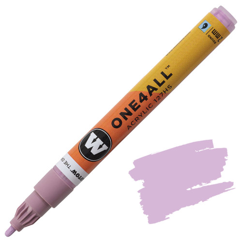 Molotow One4All Acrylic Marker, 2mm Round Tip, Lilac Pastel