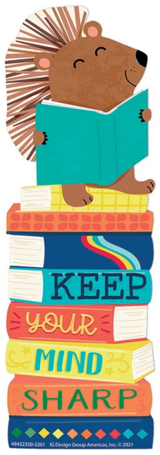 PMG843235 - Hedge Hog Keep Your Mind Sharp Bookmarks