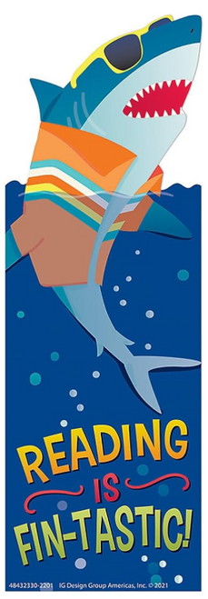PMG843233 - Shark Reading is Fin-Tastic Bookmarks