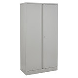 72" High Storage Cabinet with 4 Adjustable Shelves, Grey