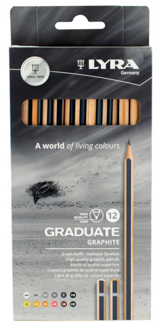 LYXL1171120 - Lyra Graduate Graphite Pencil Set - 12 Assorted Pencils
