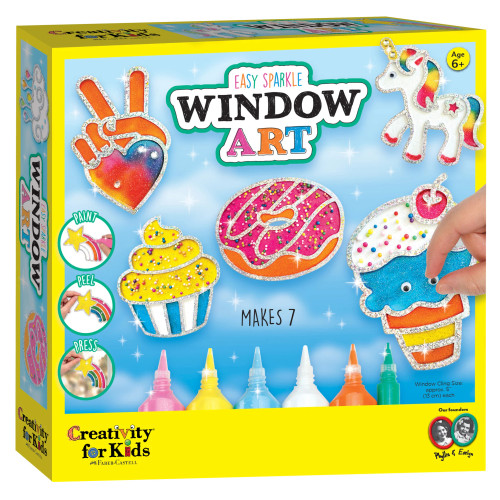 Faber-Castell Creativity for Kids Easy Sparkle Window Art, Rainbow Sprinkles