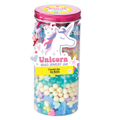 Faber-Castell Creativity for Kids Bead Jewelry Jar, Unicorn