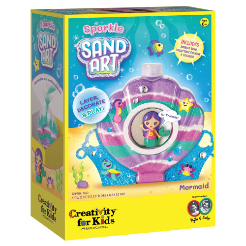 Faber-Castell Creativity for Kids Sparkle Sand Art, Mermaid