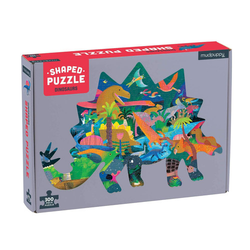 Mudpuppy Dinosaurs Shaped Puzzle
