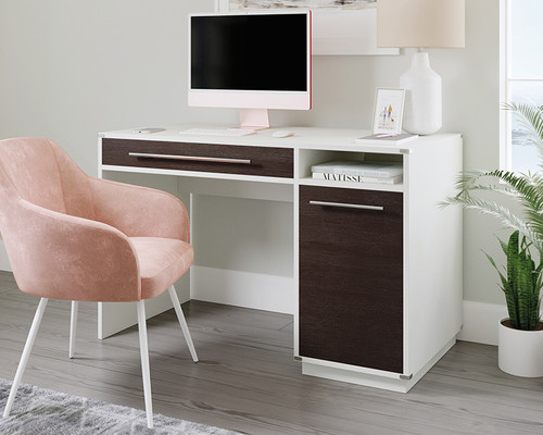 Single Pedestal Computer Desk with Storage