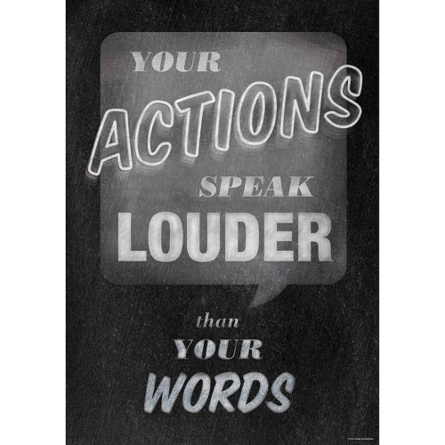 Creative Teaching Press Chalk It Up! Your Actions Inspire U Poster