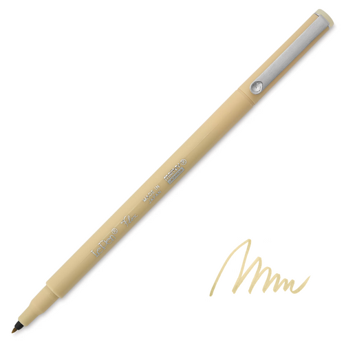 Uchida Le Pen Flex Marker Pen, Brush Tip, Beige
