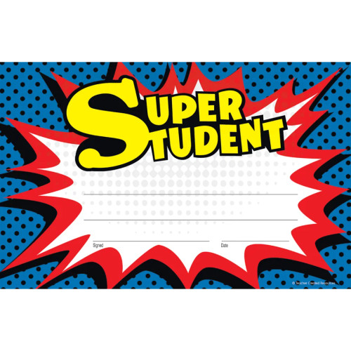 Teacher Created Resources Superhero Super Student Awards, 25 Count