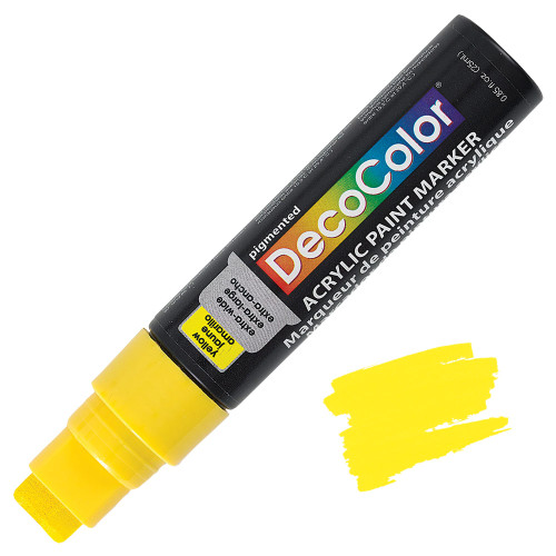 Uchida DecoColor Acrylic Jumbo Paint Marker, Extra Wide Tip, Yellow