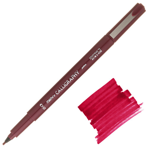 Uchida Calligraphy Marker, Fine Point (2.0mm), Burgundy