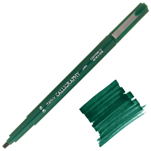 Uchida Calligraphy Marker, Medium Point (3.5mm), Green